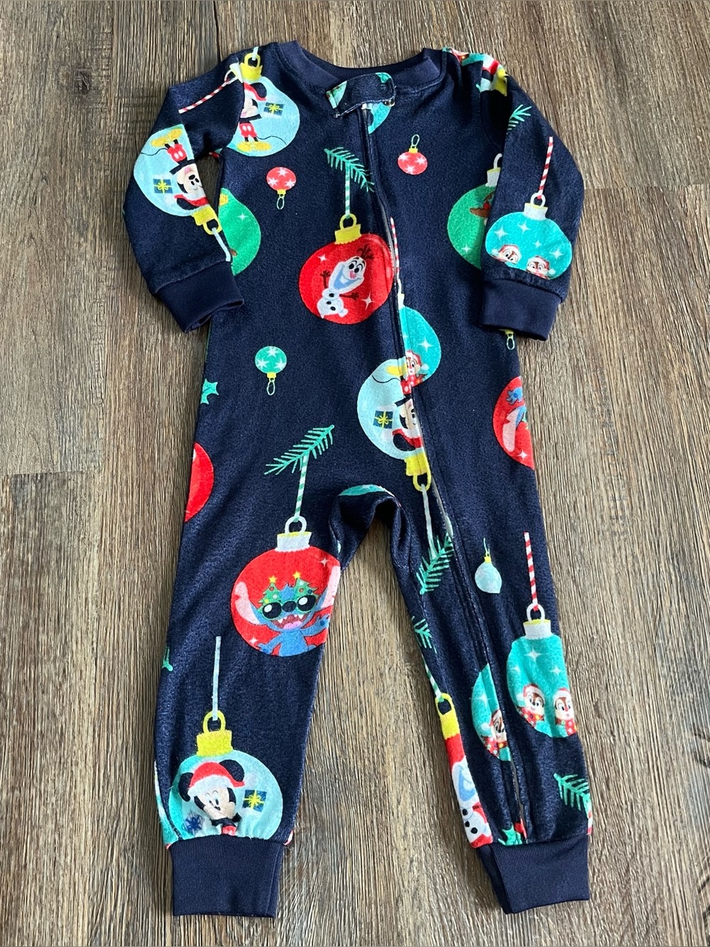 Disney 100 Years Christmas Pajamas - Size 18 months